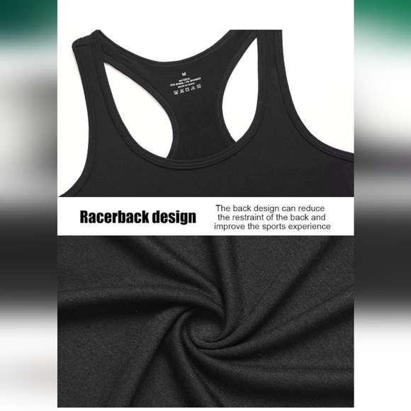 Star Vibe Women's Racerback Tank Top 4-Pack - Black, White, Gray NEW IN PACKAGE - Picture 4 of 5